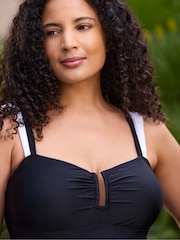 Live Unlimited Black Black and White Contrast Swimsuit - Image 4 of 7