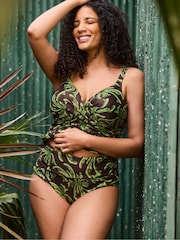 Live Unlimited Green Palm Print Tankini Bottoms - Image 4 of 7