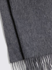 MOSS Grey Melange Cashmere Blend Scarf - Image 2 of 2