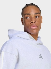 adidas Grey Kit 3-Stripes Hoodie - Image 5 of 6