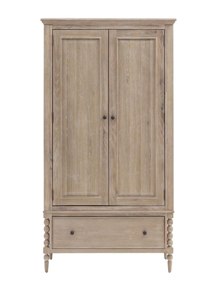 Gallery Home Natural Alston 2 Door 1 Drawer Oak Wardrobe - Image 9 of 9 Gallery Home Natural Alston 2 Door 1 Drawer Oak Wardrobe - Image 9 of 9