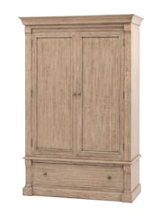 Gallery Home Natural Eastfield Solid Wood Pine 2 Door Wardrobe - Image 8 of 9