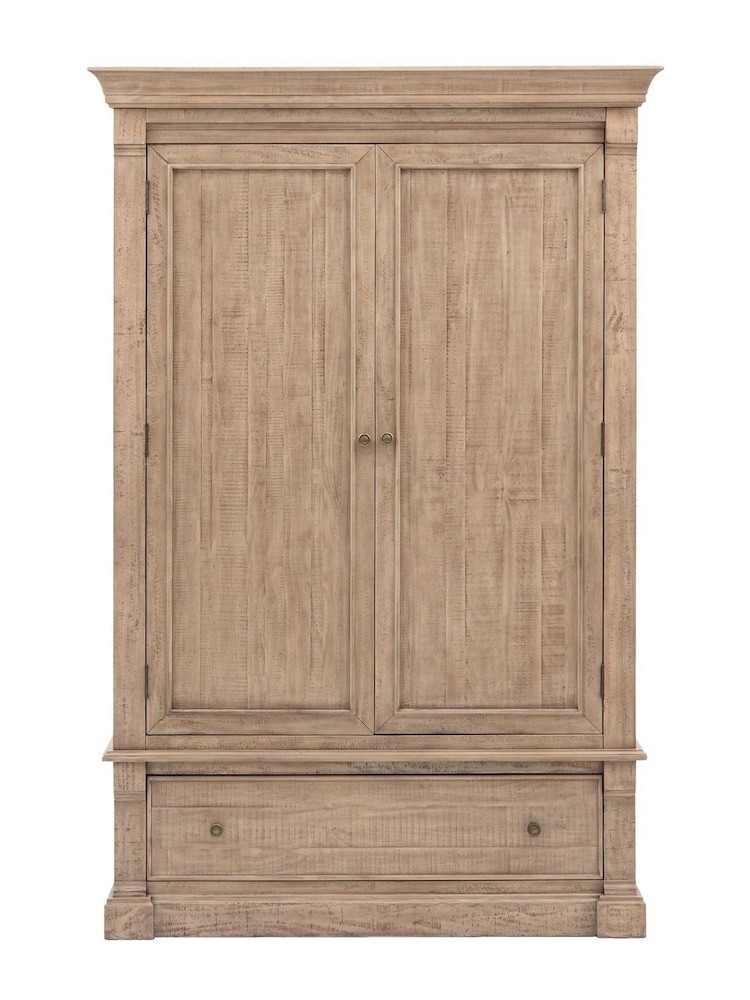 Gallery Home Natural Eastfield Solid Wood Pine 2 Door Wardrobe - Image 9 of 9 Gallery Home Natural Eastfield Solid Wood Pine 2 Door Wardrobe - Image 9 of 9