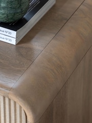 Gallery Home Grey Nova Mango Wood 3 Drawer Chest - Image 3 of 8