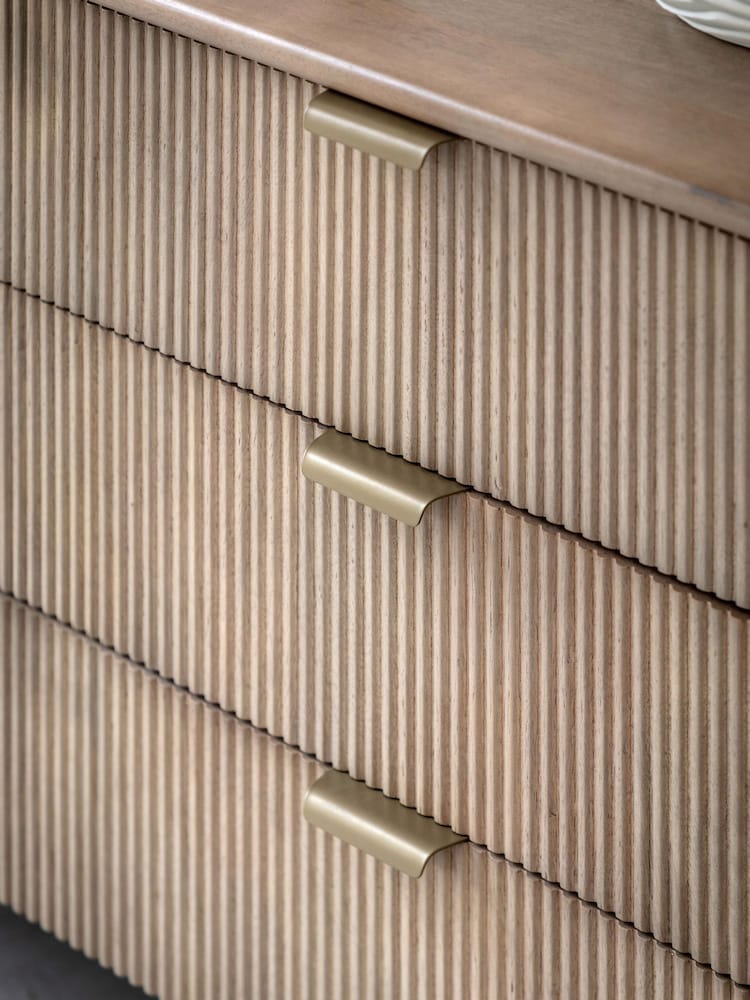 Gallery Home Grey Nova Mango Wood 6 Drawer Chest - Image 2 of 8 Gallery Home Grey Nova Mango Wood 6 Drawer Chest - Image 2 of 8