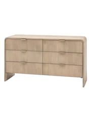 Gallery Home Grey Nova Mango Wood 6 Drawer Chest - Image 7 of 8