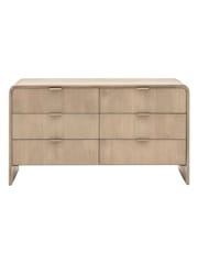 Gallery Home Grey Nova Mango Wood 6 Drawer Chest - Image 8 of 8