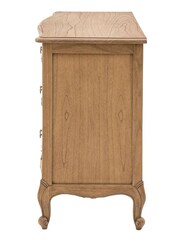 Gallery Home Light Wood Chic 6 Drawer Chest Weathered - Image 6 of 8