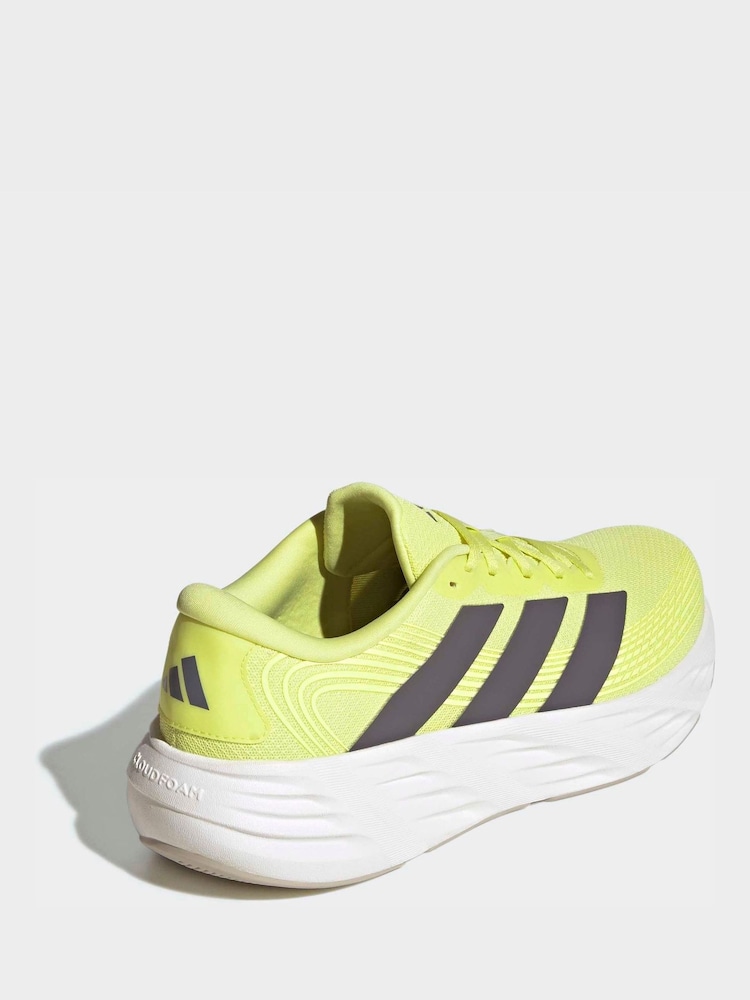 adidas Yellow Galaxy 8 Running Trainers - Image 2 of 8