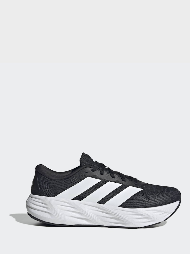 adidas Black/White Galaxy 8 Running Trainers - Image 2 of 10