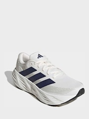 adidas White/Blue Galaxy 8 Running Trainers - Image 1 of 10