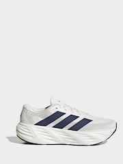 adidas White/Blue Galaxy 8 Running Trainers - Image 2 of 10