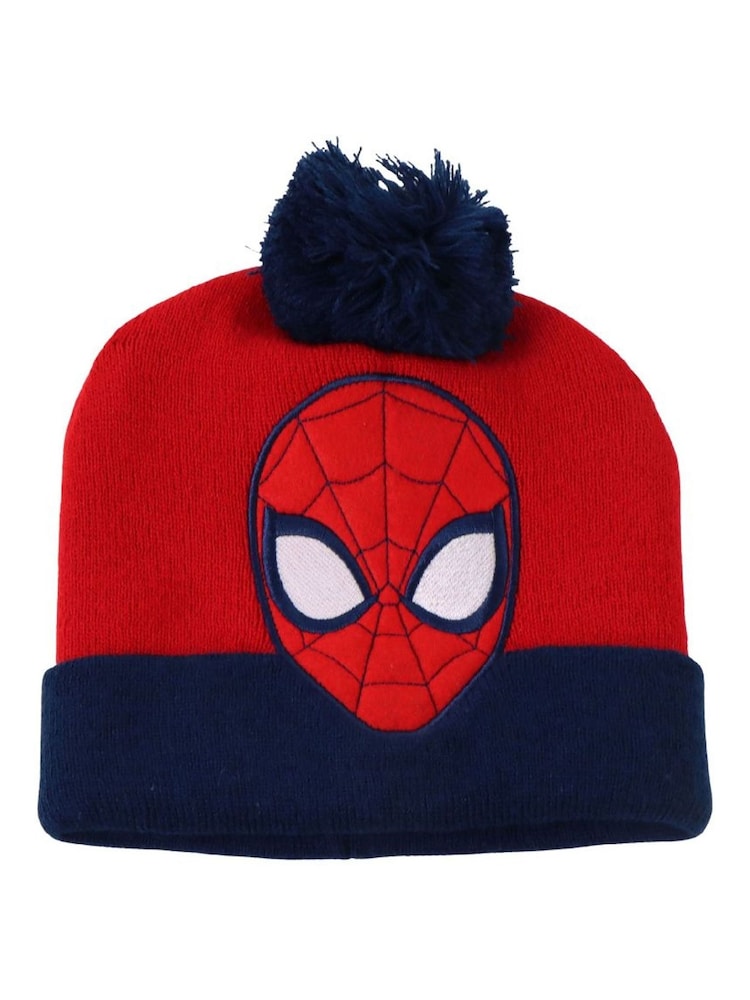 Peers Hardy Marvel Spider-Man Hat, Scarf & Gloves Set 3 Piece - Image 2 of 5 Peers Hardy Marvel Spider-Man Hat, Scarf & Gloves Set 3 Piece - Image 2 of 5