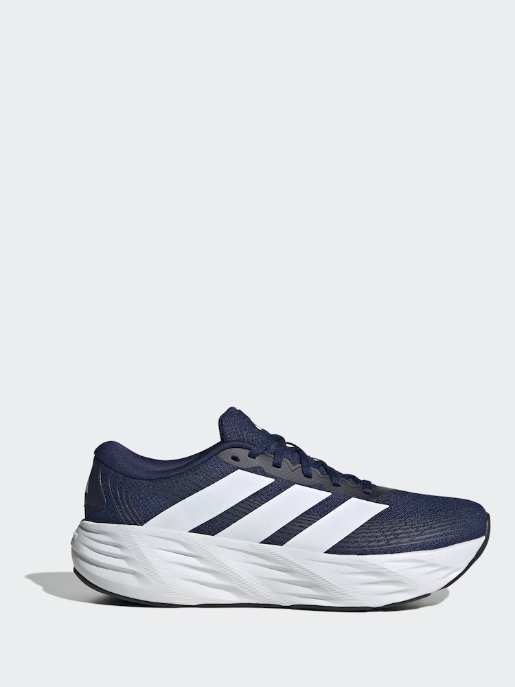 adidas Navy/White Galaxy 8 Running Trainers - Image 2 of 10
