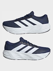 adidas Navy/White Galaxy 8 Running Trainers - Image 3 of 10