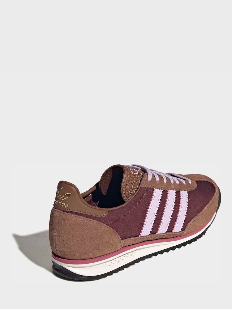 adidas Originals Red SL 72 OG Trainers - Image 2 of 10
