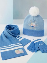 Peers Hardy Blue Frozen Marvel Hat, Scarf & Gloves Set 3 Piece - Image 3 of 5