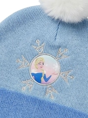 Peers Hardy Blue Frozen Marvel Hat, Scarf & Gloves Set 3 Piece - Image 5 of 5