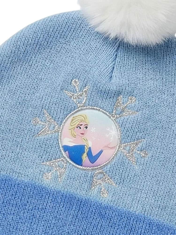 Peers Hardy Blue Frozen Marvel Hat, Scarf & Gloves Set 3 Piece - Image 5 of 5 Peers Hardy Blue Frozen Marvel Hat, Scarf & Gloves Set 3 Piece - Image 5 of 5