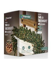 Premier Decorations Ltd Gold Tone Vintage 240 LED Multifaction Tree Bright Lights - Image 2 of 4