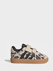adidas Brown Animal VL Court Infant Trainers - Image 1 of 8