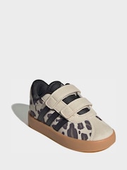 adidas Brown Animal VL Court Infant Trainers - Image 3 of 8