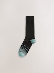 Black Colour Ombre 12 Pack Cotton Rich Socks - Image 12 of 15