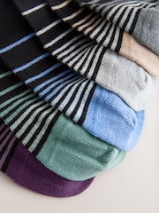 Black Colour Ombre 12 Pack Cotton Rich Socks - Image 15 of 15