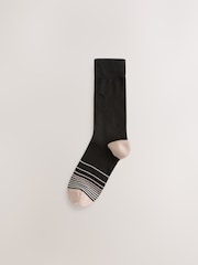Black Colour Ombre 12 Pack Cotton Rich Socks - Image 2 of 15