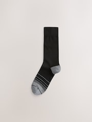 Black Colour Ombre 12 Pack Cotton Rich Socks - Image 8 of 15