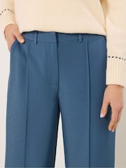 Long Tall Sally Blue Wide Leg Seam Front Trousers - Image 4 of 5
