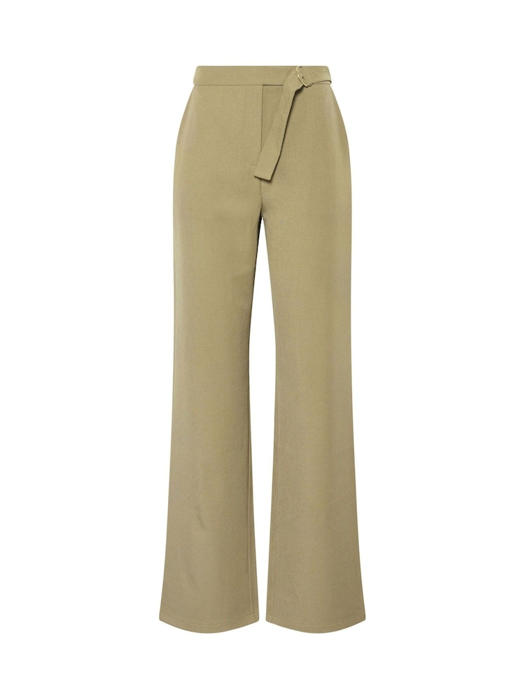 Long Tall Sally Green Tab Detail Wide Leg Trousers - Image 5 of 5