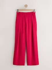 Red Elastic Back Wide Leg Trousers - Image 4 of 6