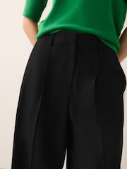 Black Barrel Leg Tailored Trousers - Image 4 of 7