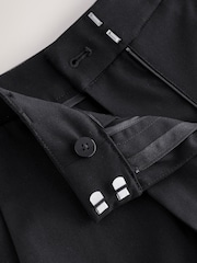 Black Barrel Leg Tailored Trousers - Image 6 of 7