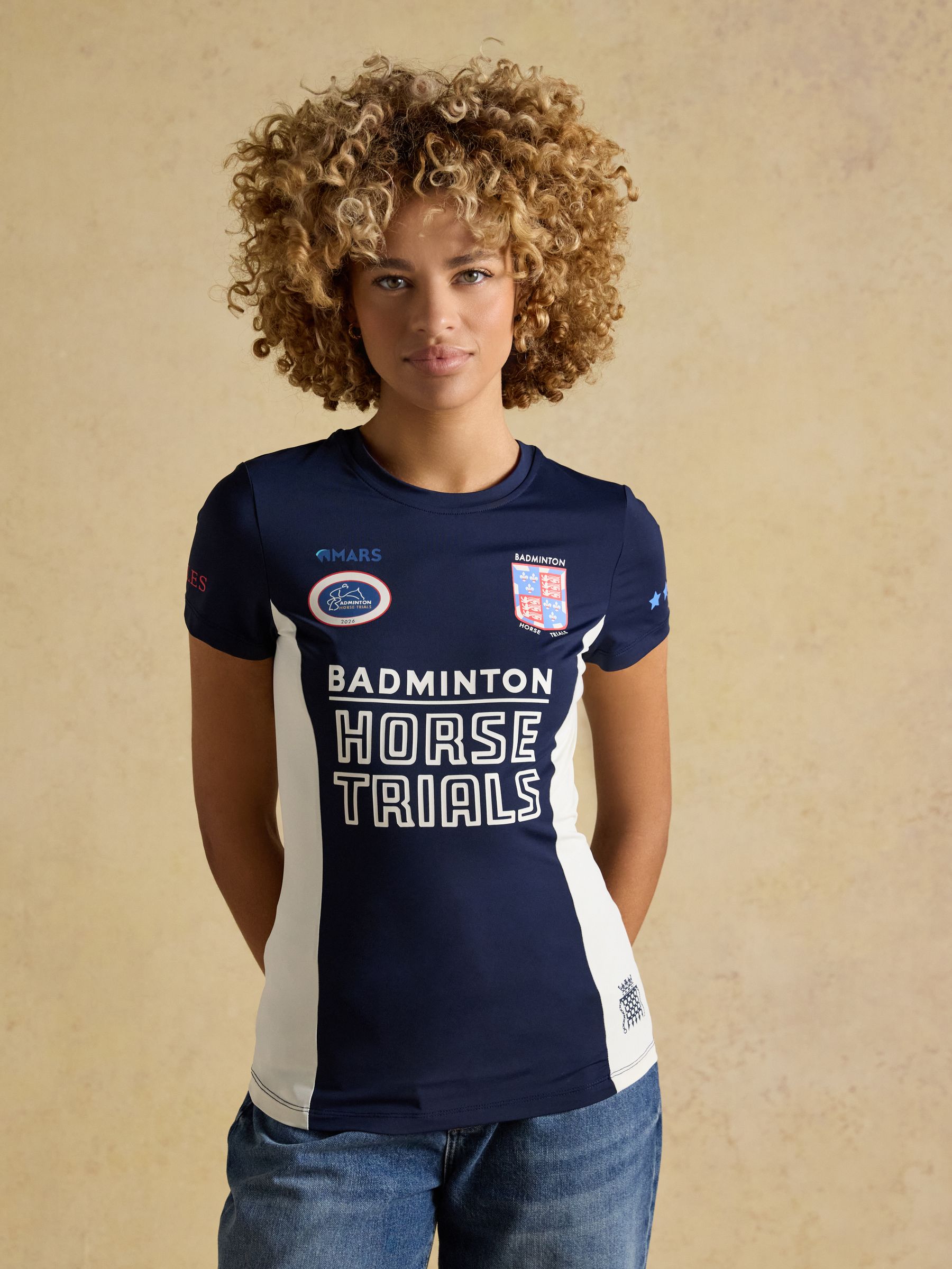 Joules Navy Official Badminton Horse Trials Active Top