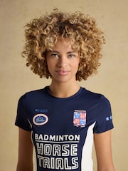 Joules Navy Official Badminton Horse Trials Active Top - Image 3 of 8