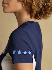 Joules Navy Official Badminton Horse Trials Active Top - Image 7 of 8