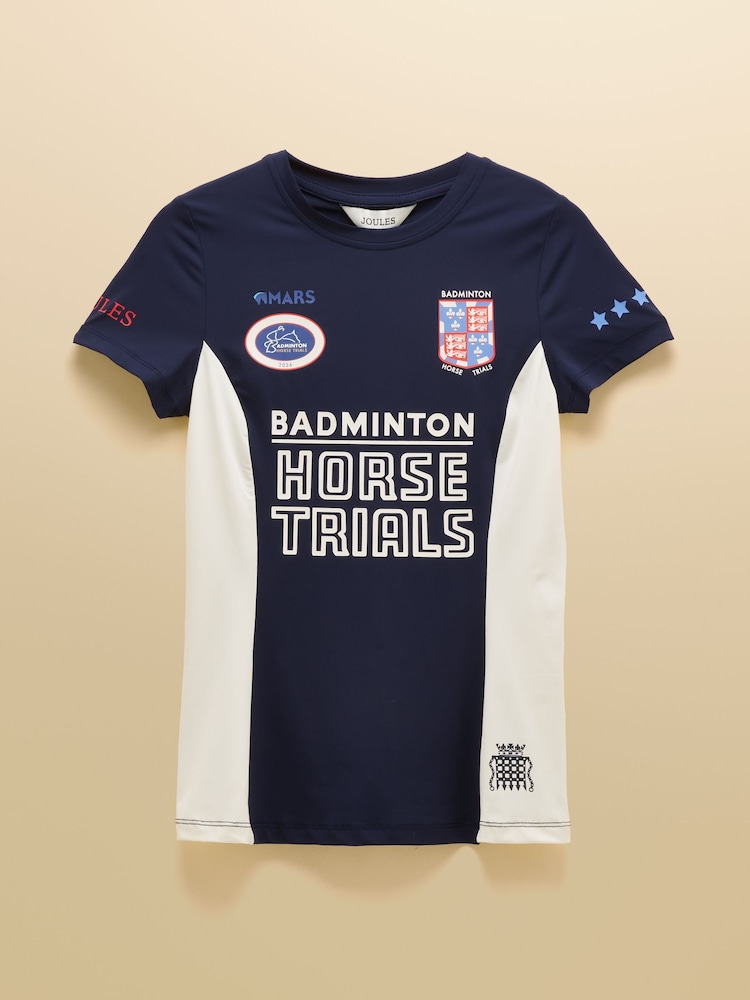 Joules Navy Official Badminton Horse Trials Active Top - Image 8 of 8