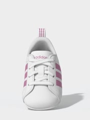 adidas White Grand Court Crib Trainers - Image 4 of 12