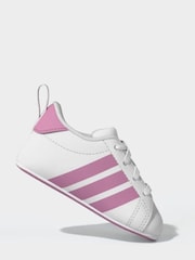 adidas White Grand Court Crib Trainers - Image 5 of 12