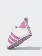 adidas White Grand Court Crib Trainers - Image 6 of 12