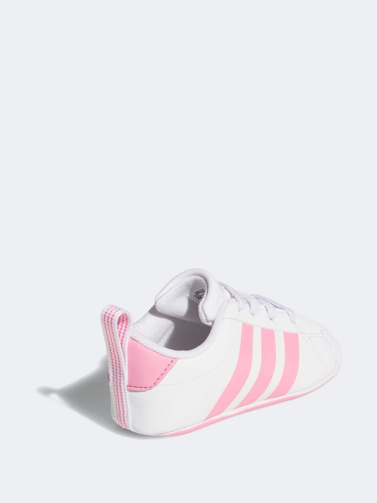 adidas White Grand Court Crib Trainers - Image 8 of 8 adidas White Grand Court Crib Trainers - Image 8 of 8