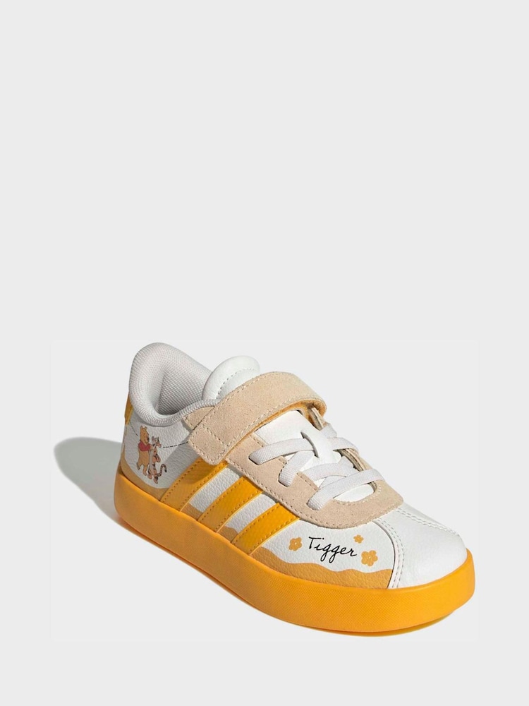 adidas White VL Court Winnie The Pooh Trainers - Image 1 of 8