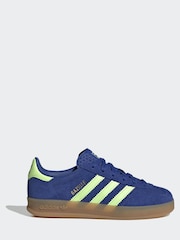 adidas Originals Blue Gazelle Indoor Shoes - Image 3 of 10