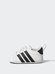 adidas White Grand Court Crib Trainers - Image 1 of 5