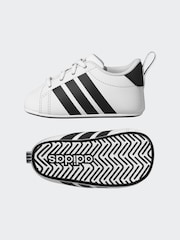 adidas White Grand Court Crib Trainers - Image 4 of 5