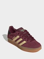 adidas Originals Red Gazelle Indoor Trainers - Image 4 of 9
