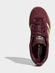 adidas Originals Red Gazelle Indoor Trainers - Image 6 of 9