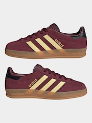 adidas Originals Red Gazelle Indoor Trainers - Image 7 of 9